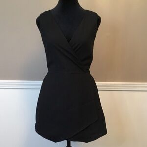 Abercrombie & Fitch Black Asymmetrical Romper